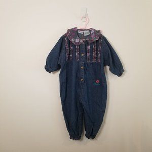 Vintage 90s Fisher Price Denim Romper